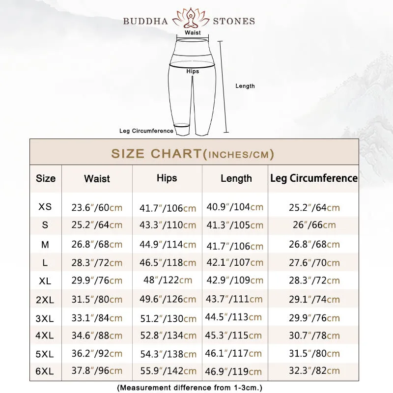 Buddha Stones Casual Flowers Pattern Women's Elastic Waist Harem Pants