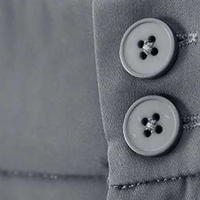 Buddha Stones Summer Casual Zipper Button Loose Plain Cotton Linen Women's Shorts With Pockets