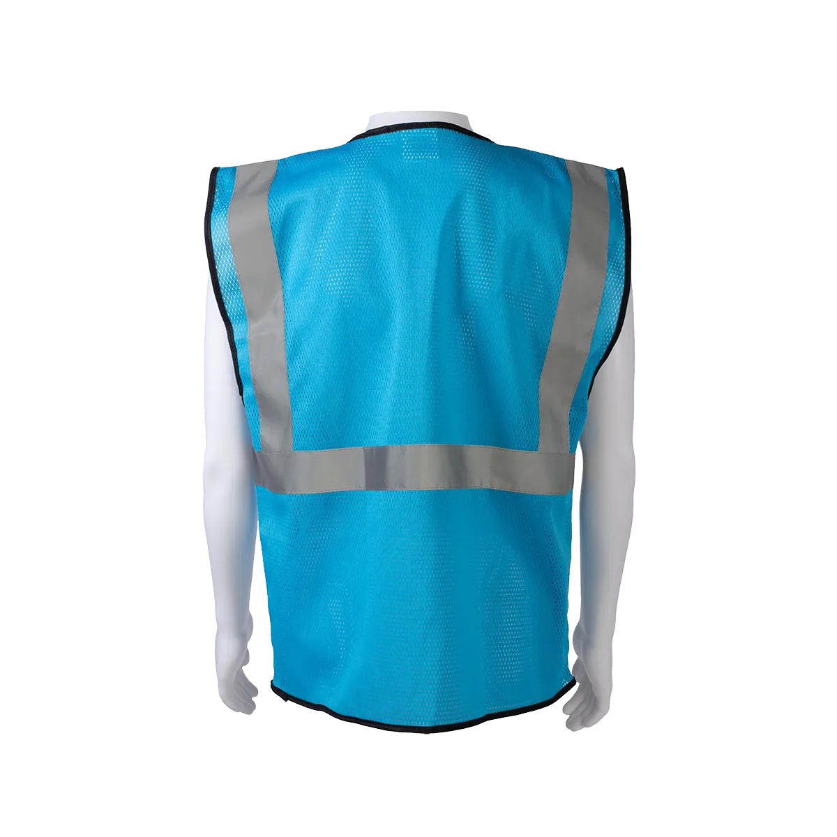 BVM-S1 ANSI NON-Rated Lake BLUE Mesh Safety Vest for Enhanced Safety & Identification