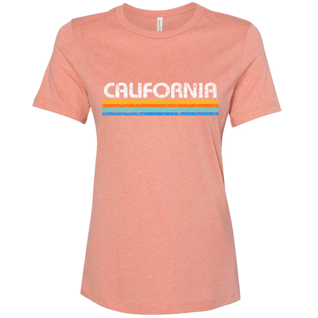 California Vintage Stripe Women's Relaxed Jersey Tee