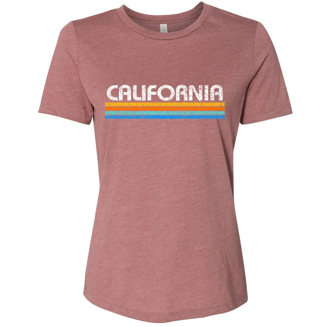 California Vintage Stripe Women's Relaxed Jersey Tee