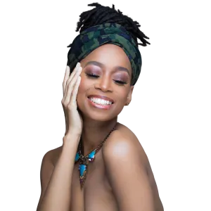 Camo - Open T-shirt Turban