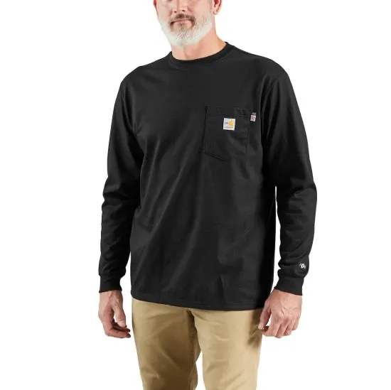 Carhartt FLAME-RESISTANT FORCE LONG-SLEEVE T-SHIRT 100235-BLK