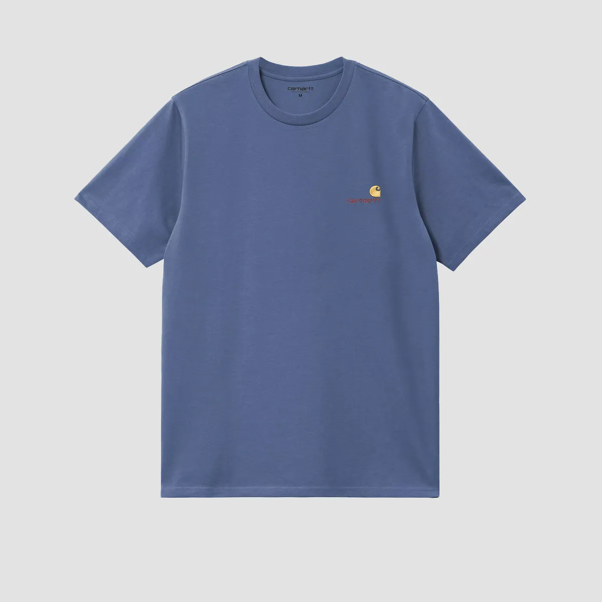Carhartt WIP American Script T-Shirt Blue Iris