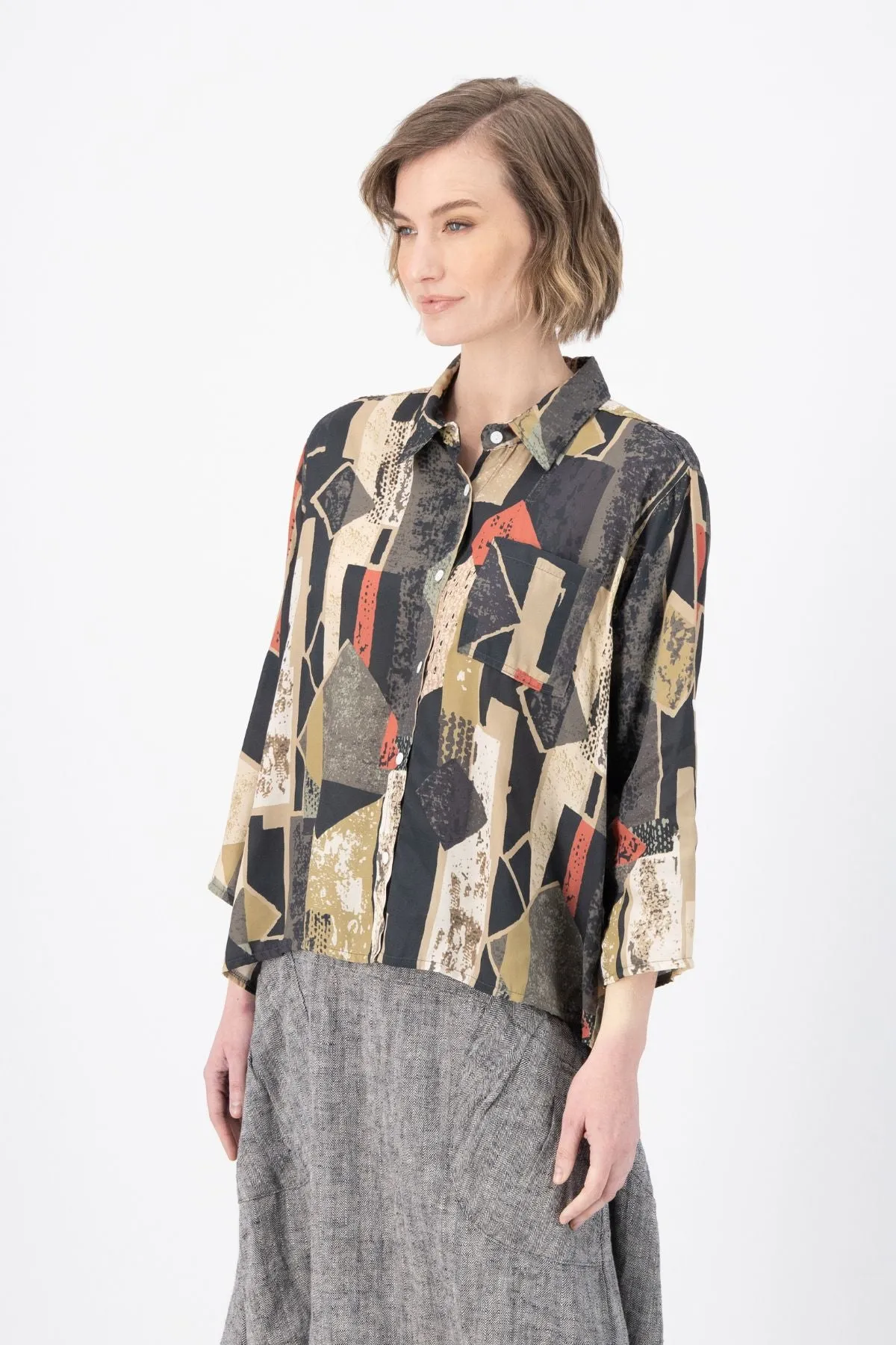 Casco Shirt Sand in Viscose