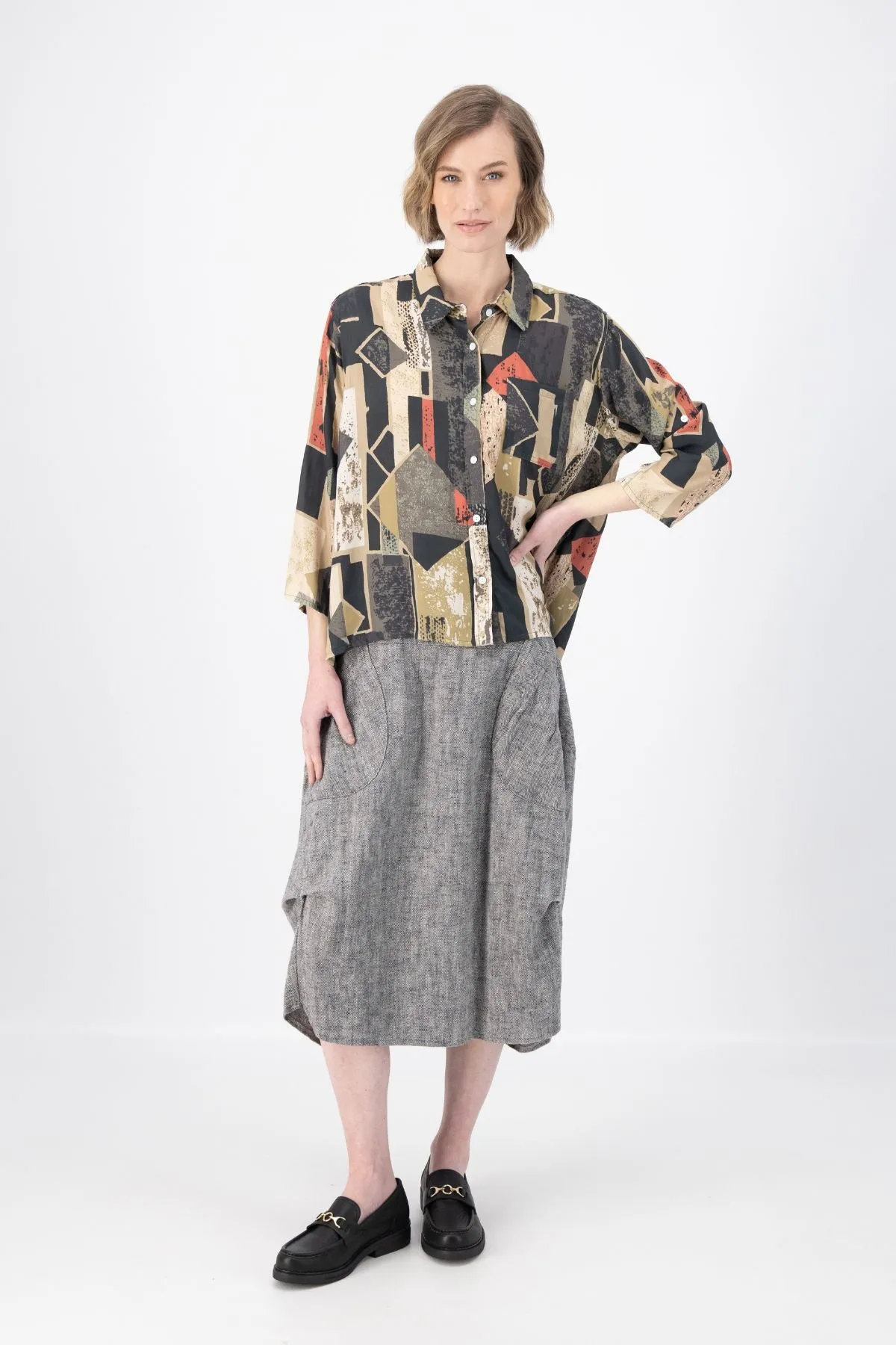 Casco Shirt Sand in Viscose