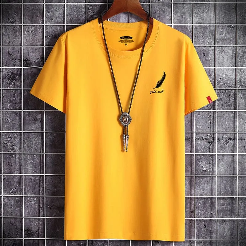 Casual Round Neck Loose Half Sleeve T-shirt