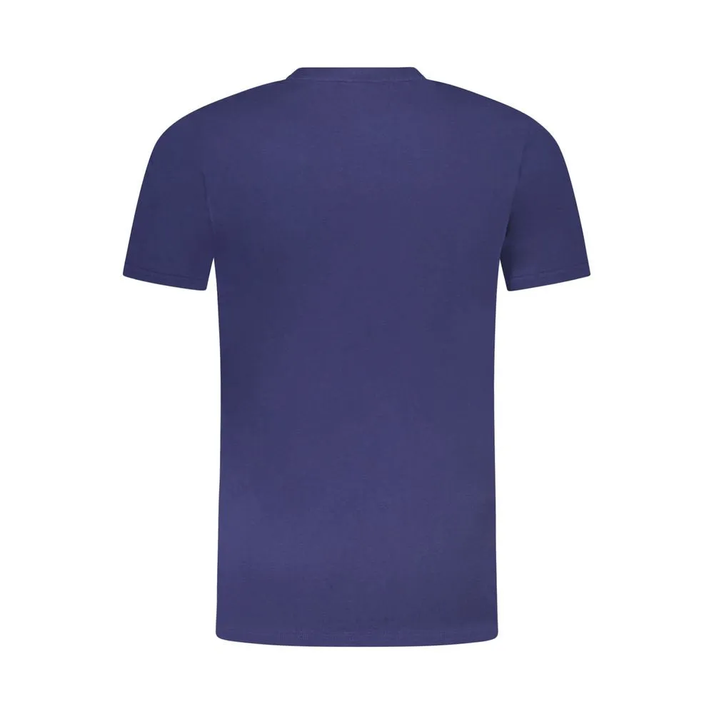 Cavalli Class Blue Cotton Men T-Shirt
