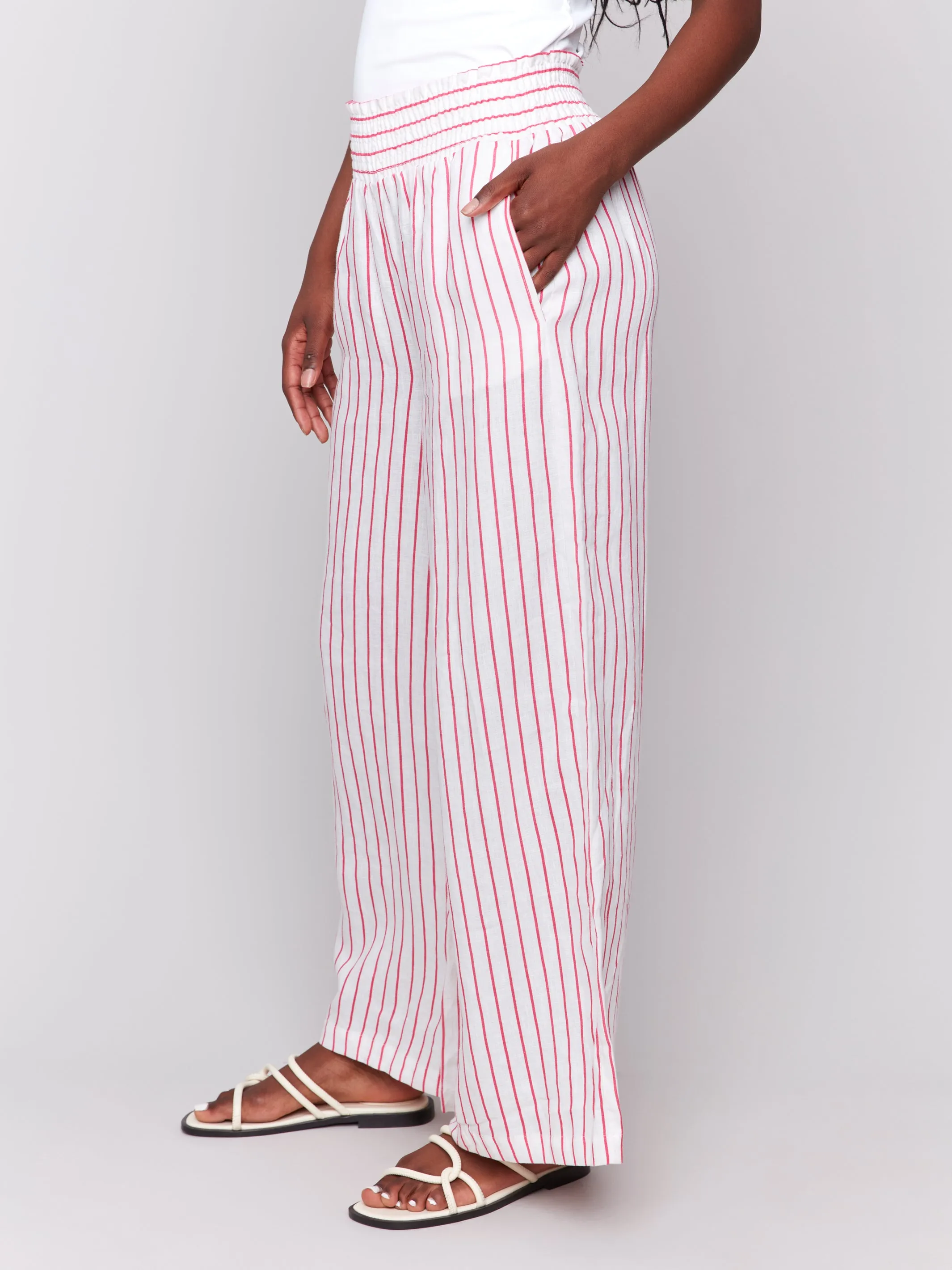 CB Elastic Waist Linen Blend