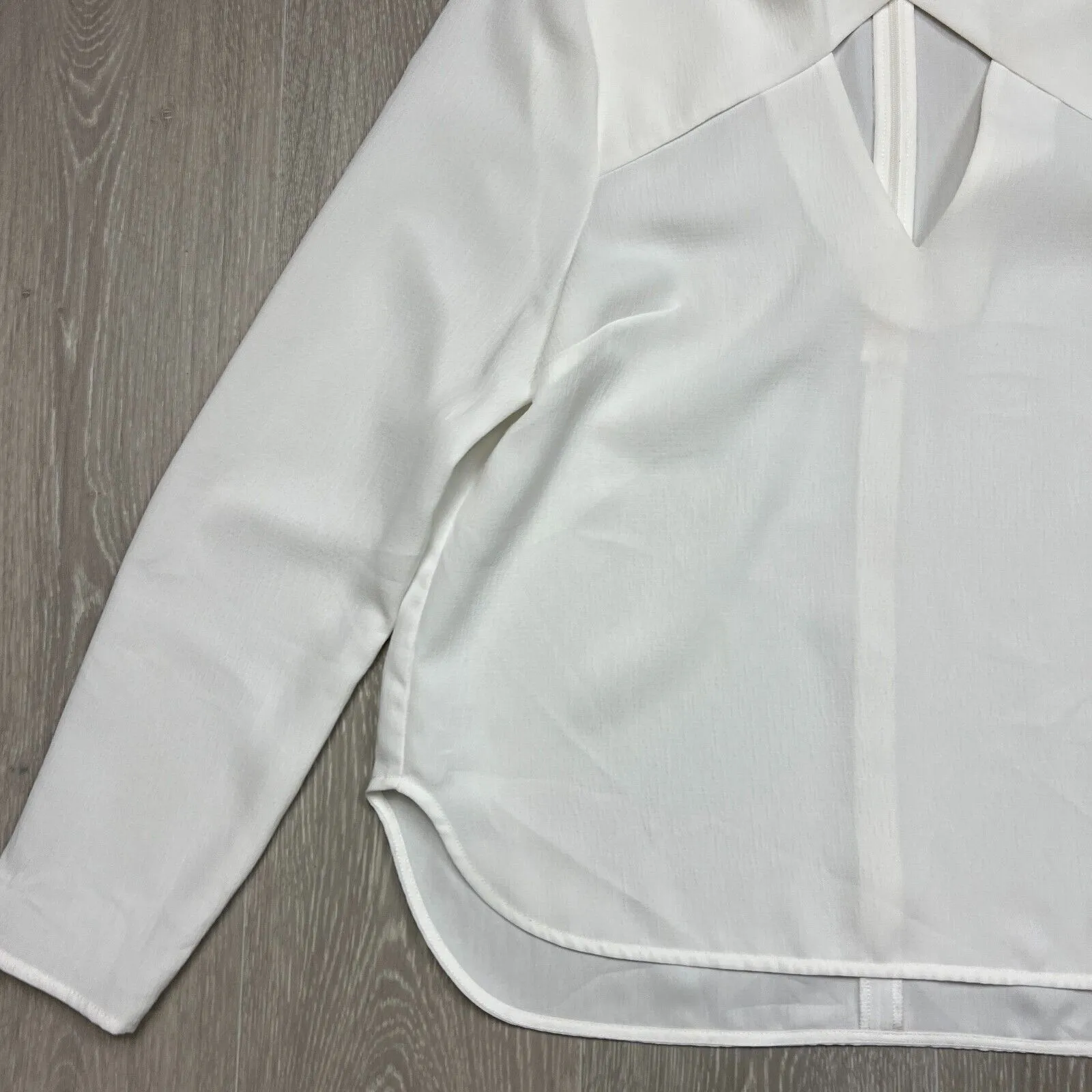 C/MEO COLLECTIVE White Long Sleeve Shirt Size L