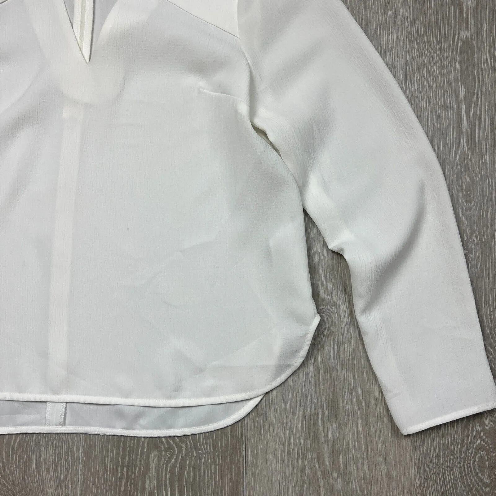 C/MEO COLLECTIVE White Long Sleeve Shirt Size L