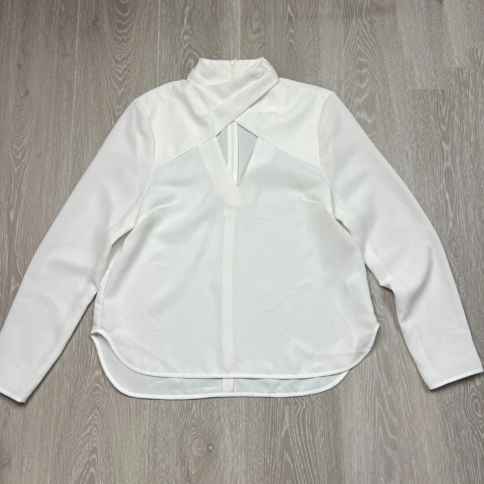 C/MEO COLLECTIVE White Long Sleeve Shirt Size L