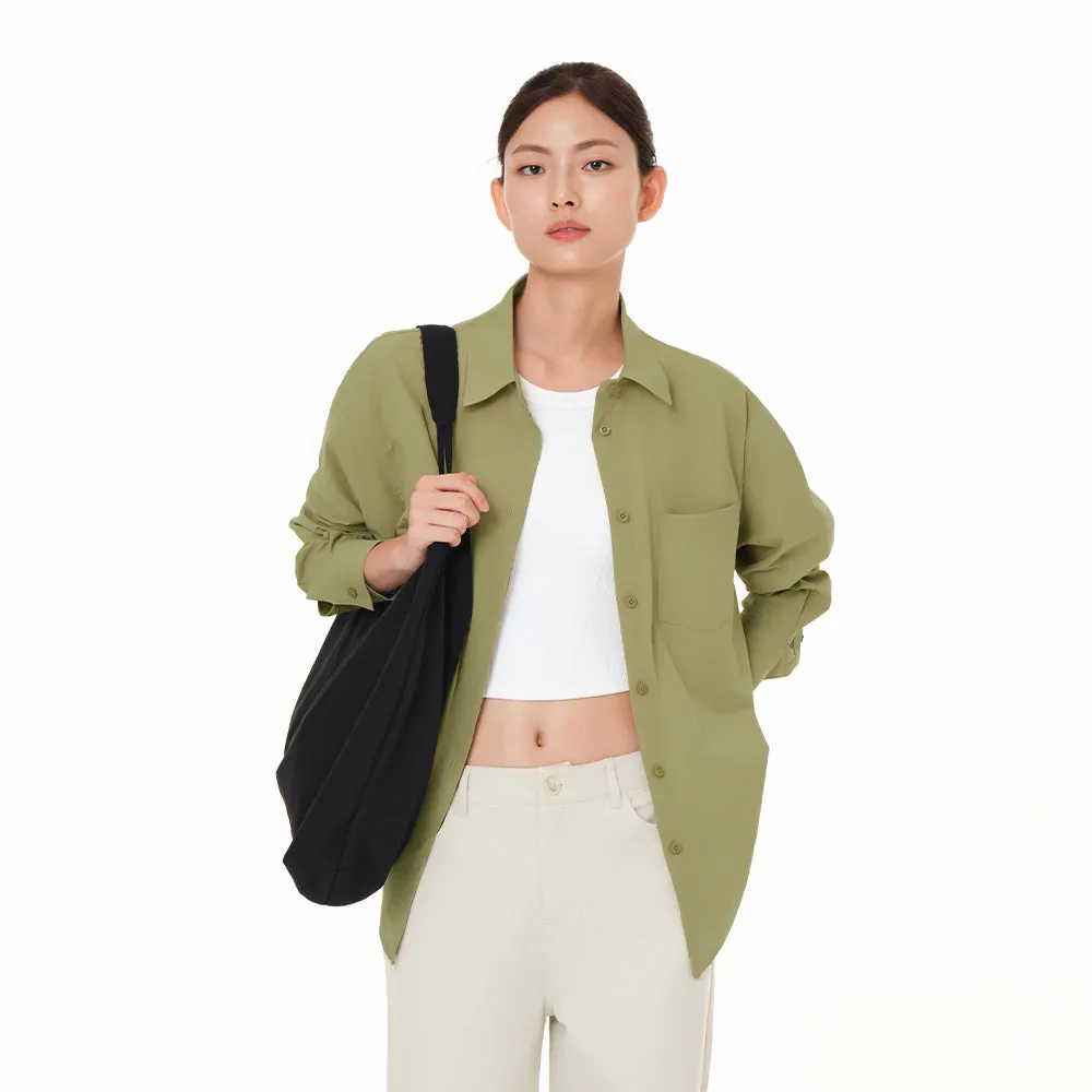 Comfort Fresh Oversized Long Sleeve Shirt