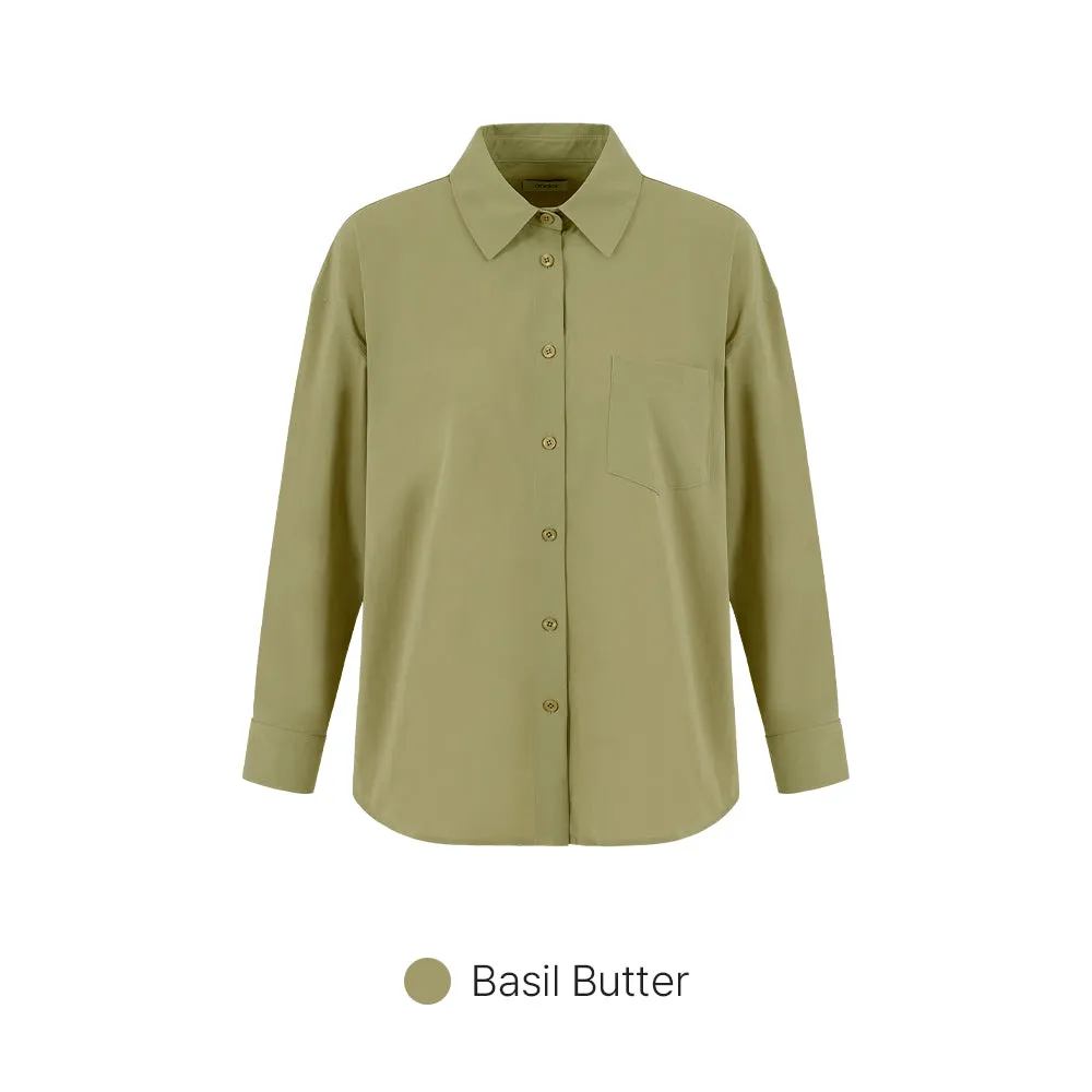Comfort Fresh Oversized Long Sleeve Shirt