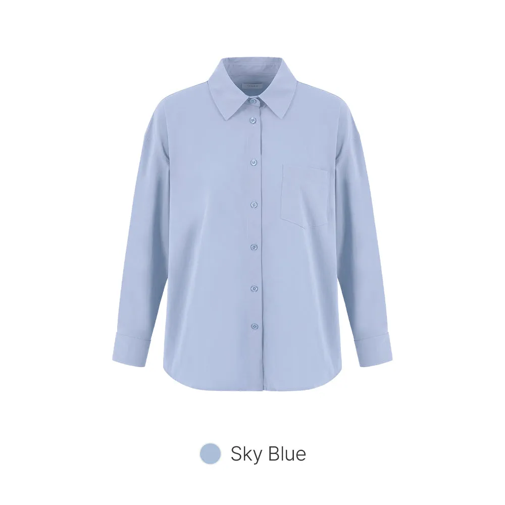 Comfort Fresh Oversized Long Sleeve Shirt