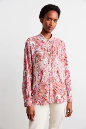 CONSTANT LOOSE-FITTING PAISLEY PRINT SHIRT
