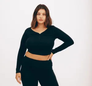 Core Sport Henley Long-Sleeve Tee