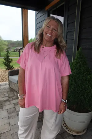 COTTON DROP SHOULDER OVERSIZED TOP