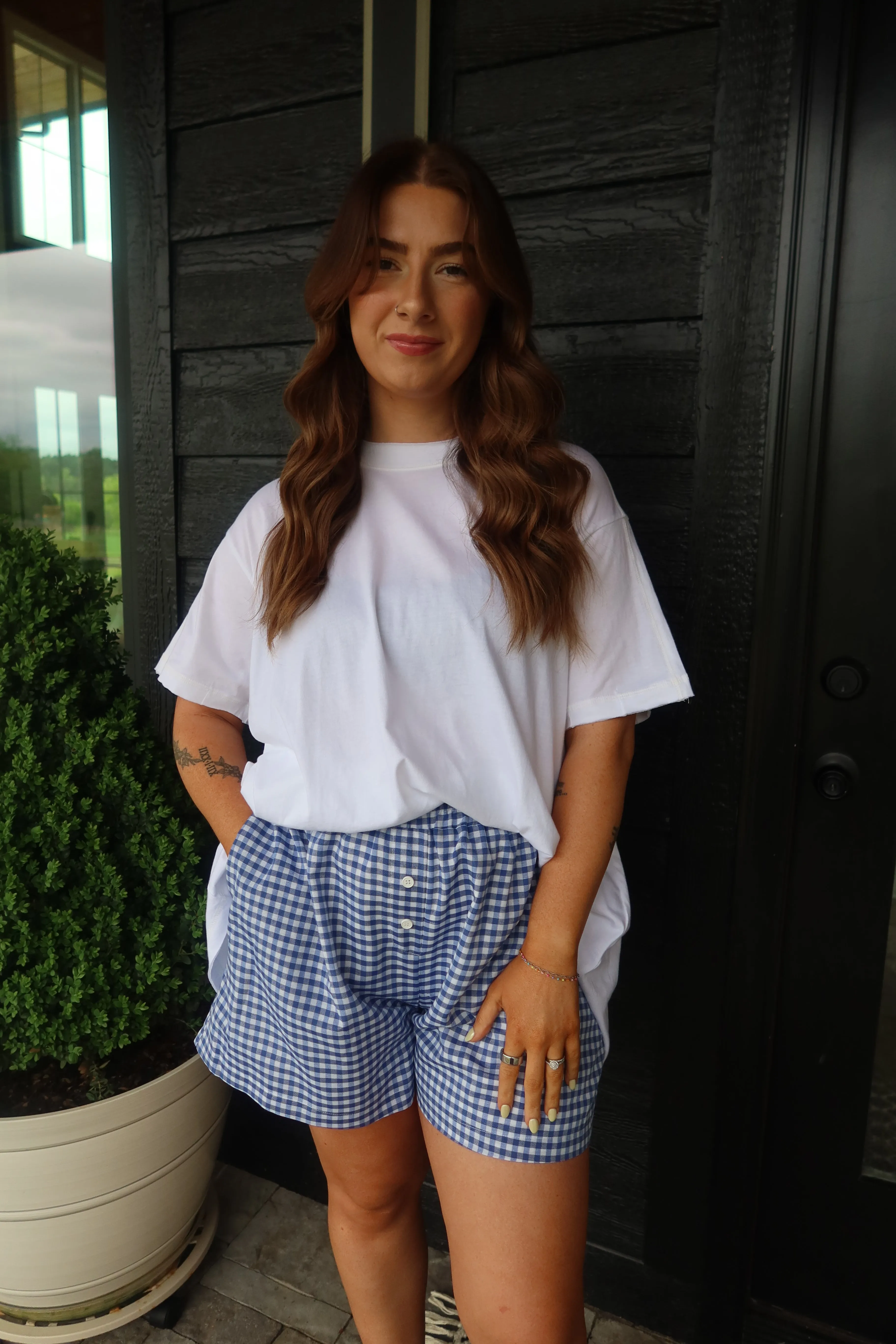 COTTON DROP SHOULDER OVERSIZED TOP