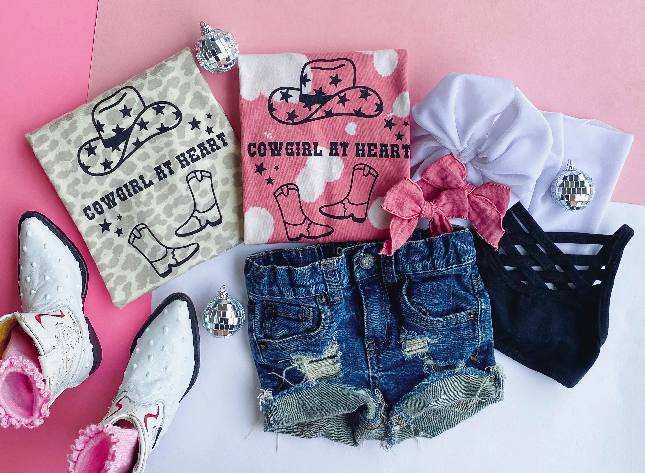 cowgirl at heart tee