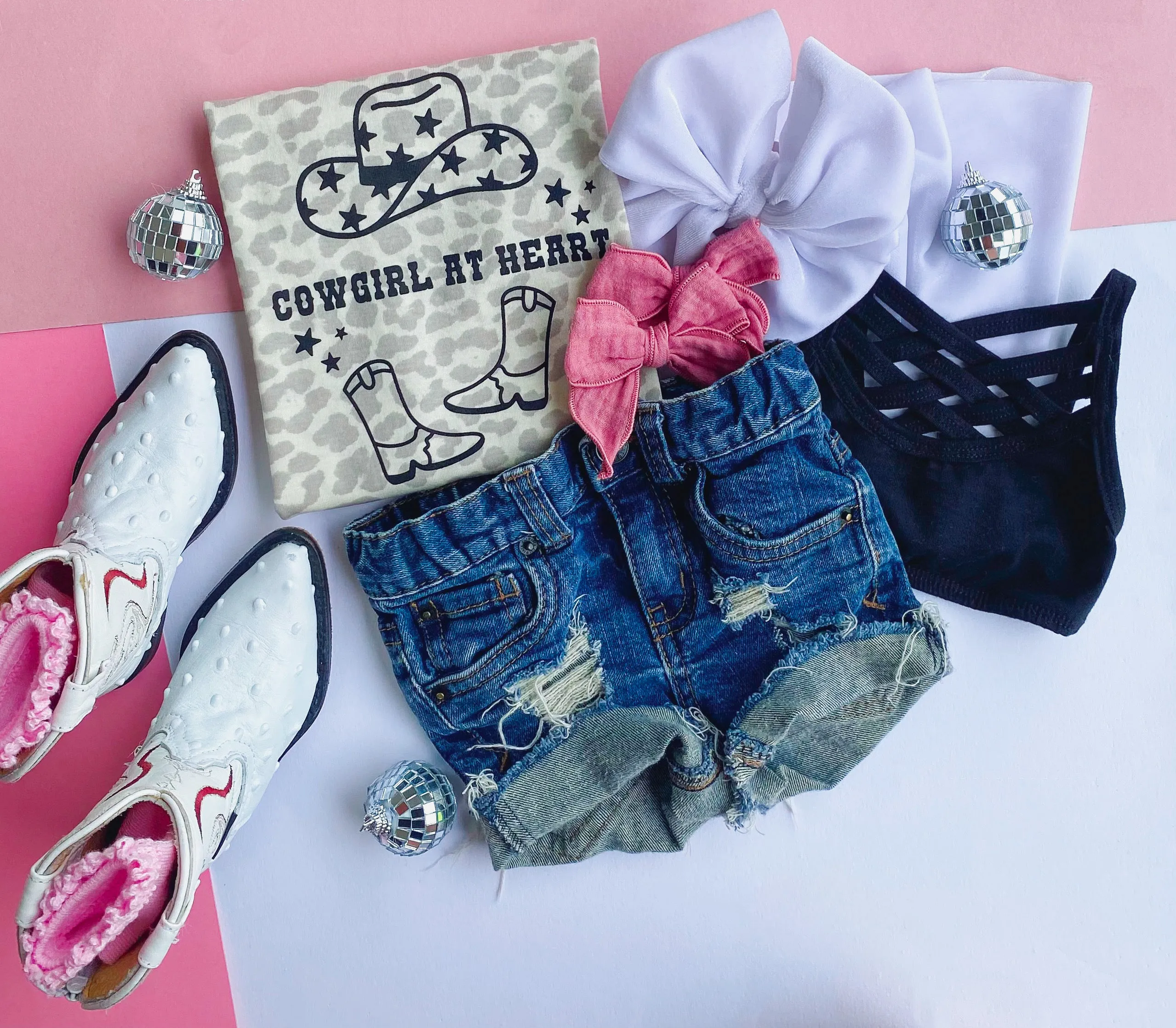 cowgirl at heart tee