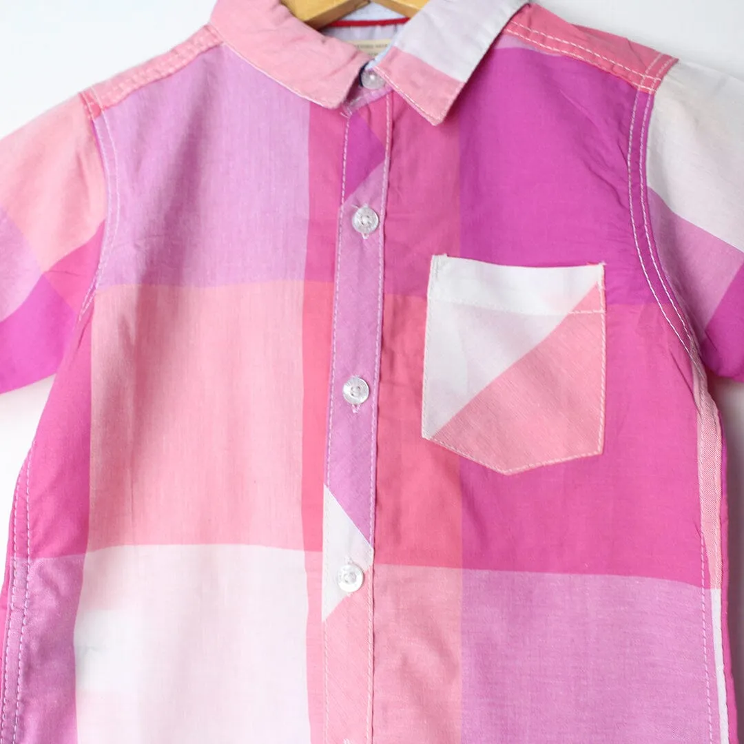 Crave Pink Themed Stylish Boys Casual Shirt