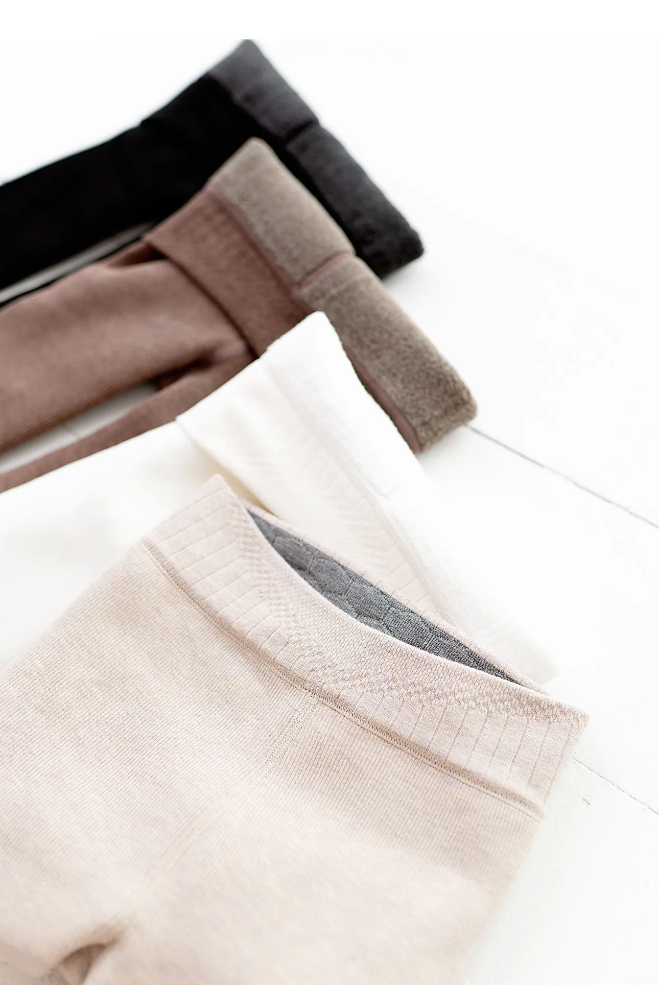 CREAM | Plush Lined Tights (XS  XL ONLY left)