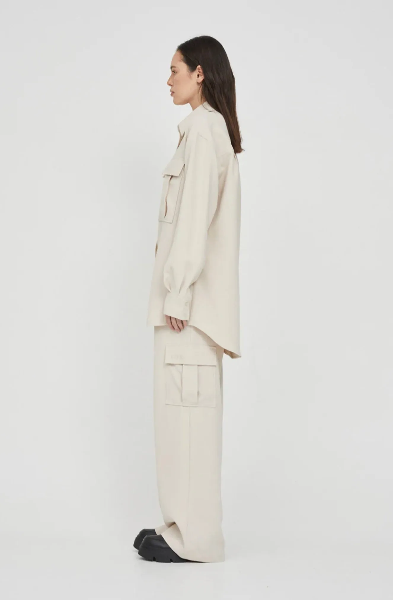 Cunningham Utility Blouse STONE