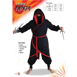 Deluxe Ninja Adult Costume - Dr Toms