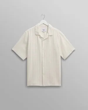 Didcot Shirt | Open Weave Grid/Ecru