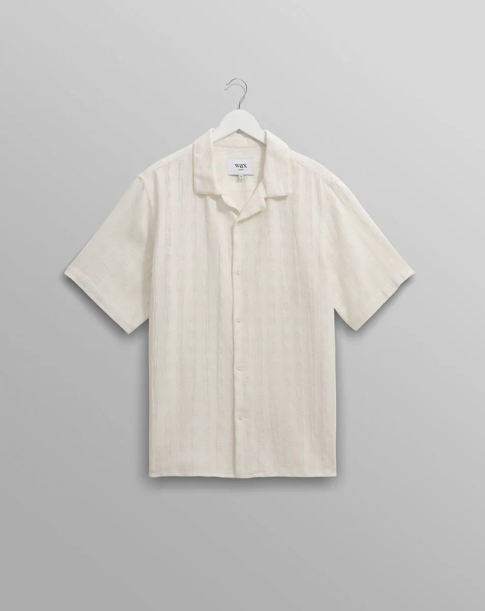 Didcot Shirt | Open Weave Grid/Ecru
