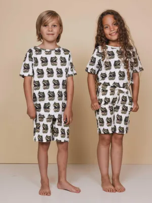Dino T-shirt en Shorts set Kids