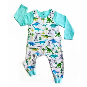 Dinosaur Childrens Organic Dungarees