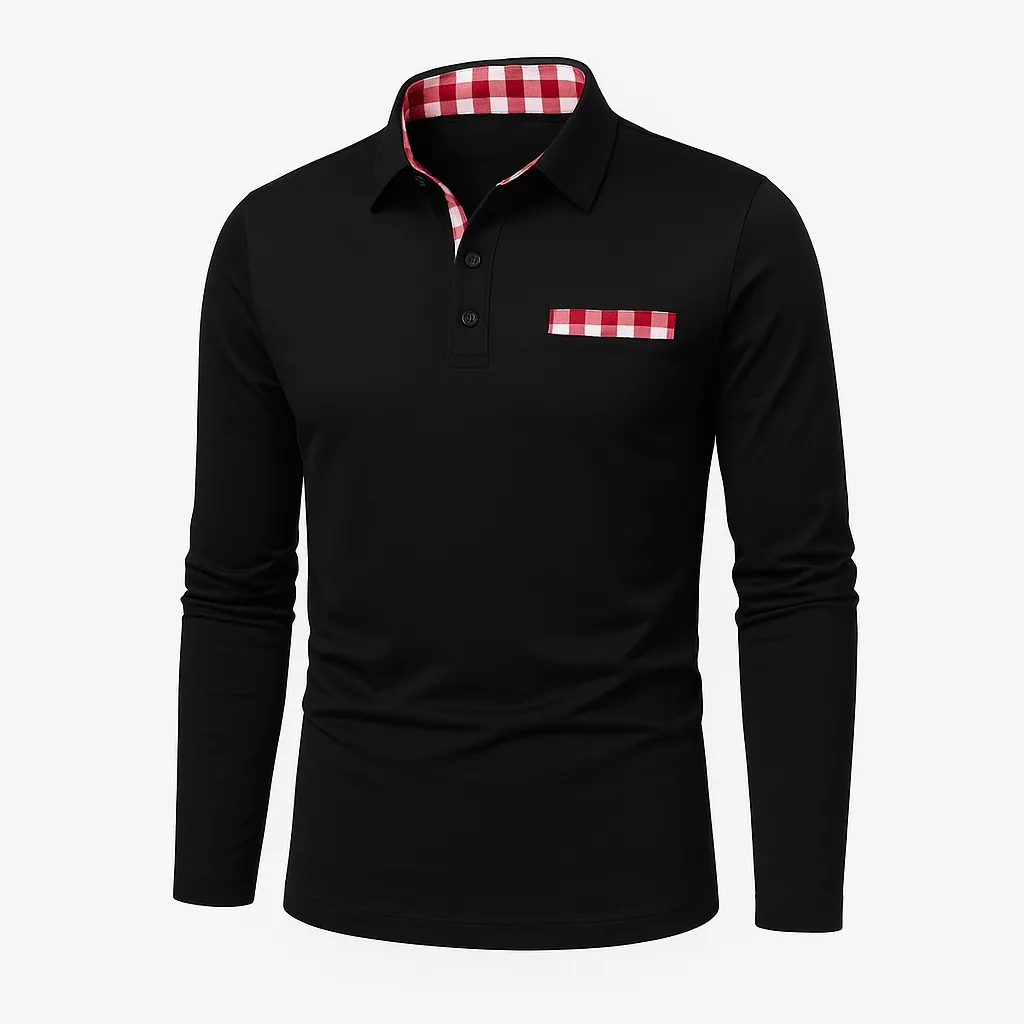 Domoir | Patched Cotton Polo Shirt
