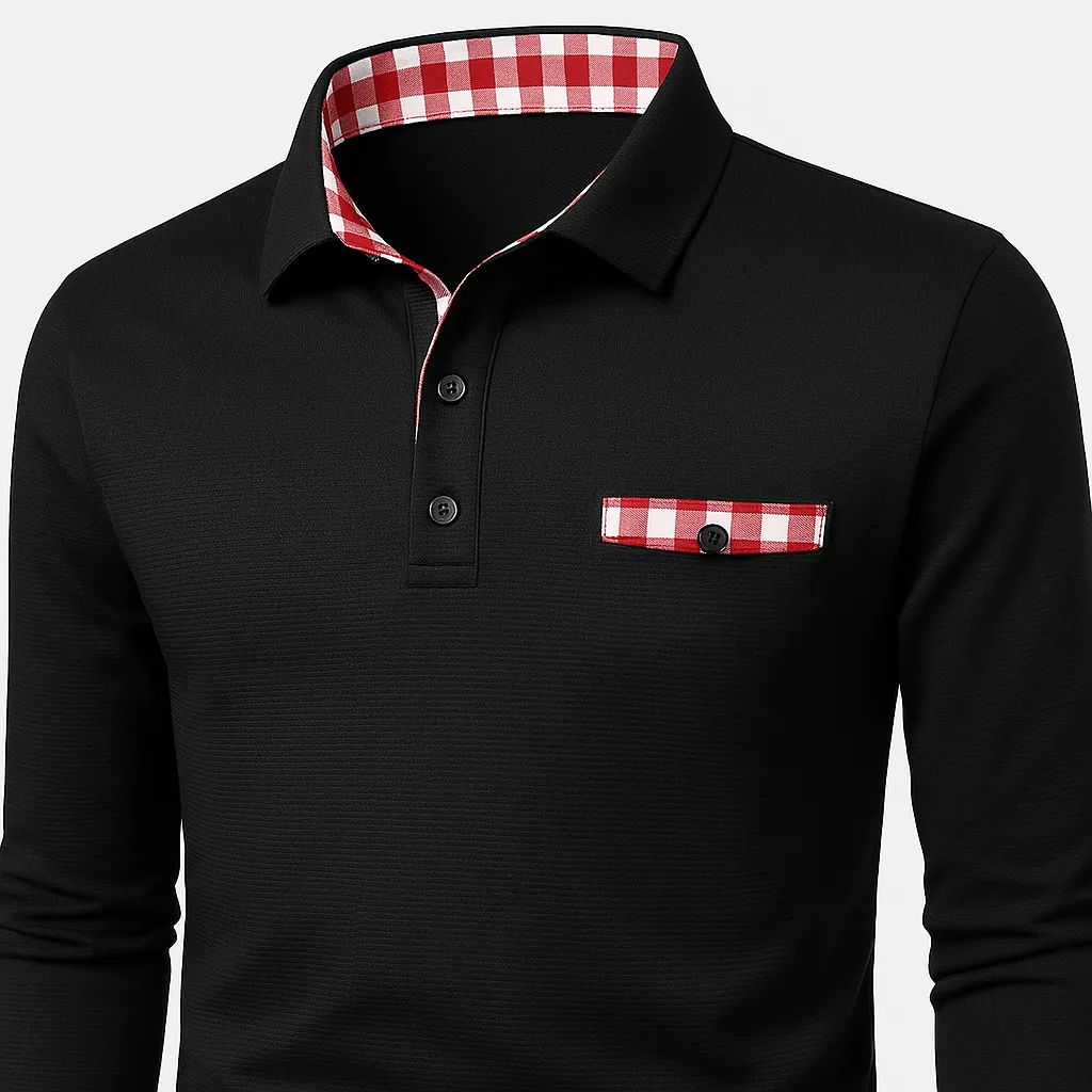 Domoir | Patched Cotton Polo Shirt