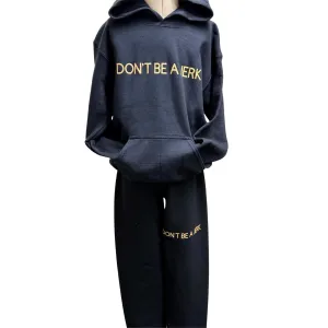 Don't Be a Jerk Track Pants - Kids - Gold