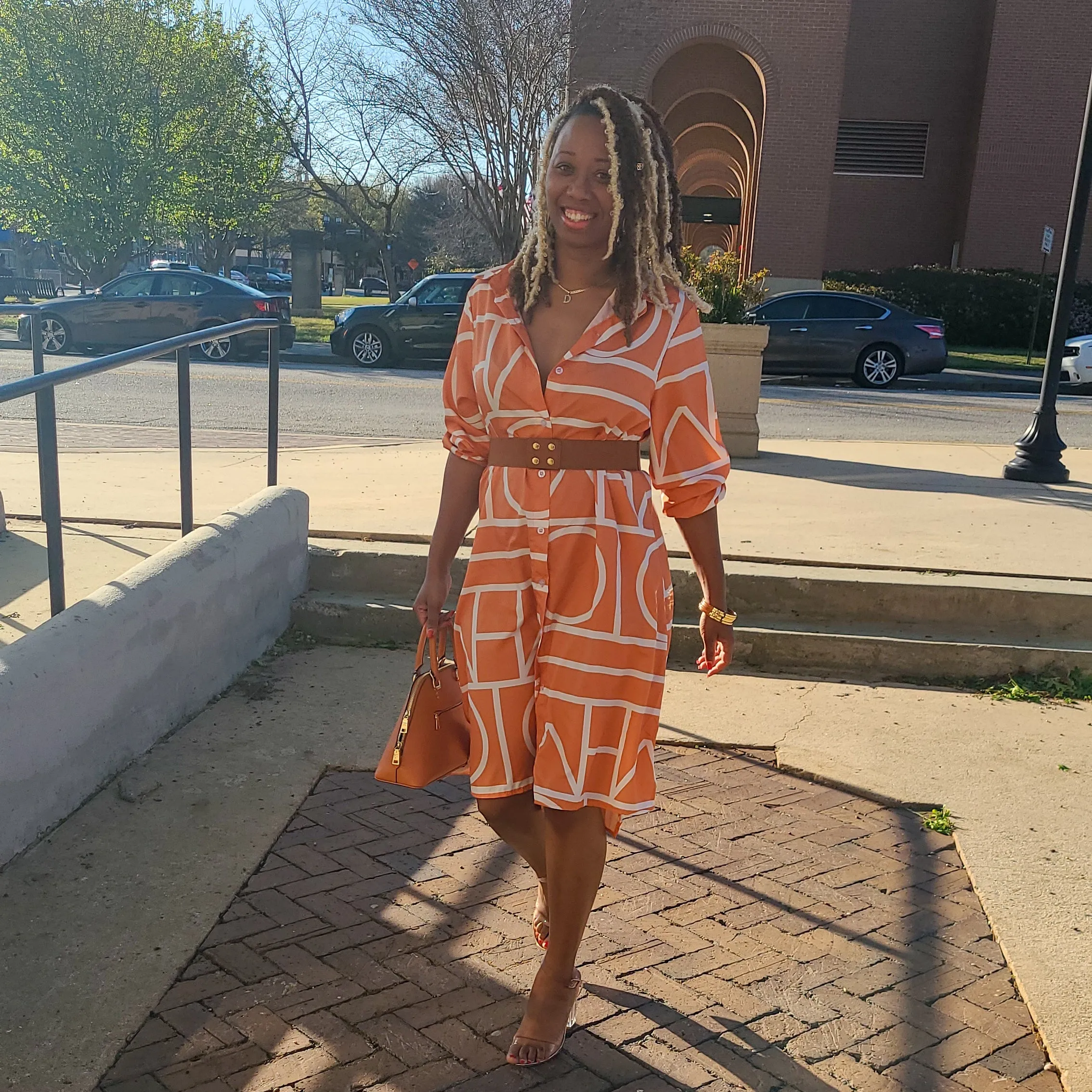 Draw The Line  | Button Up Dress