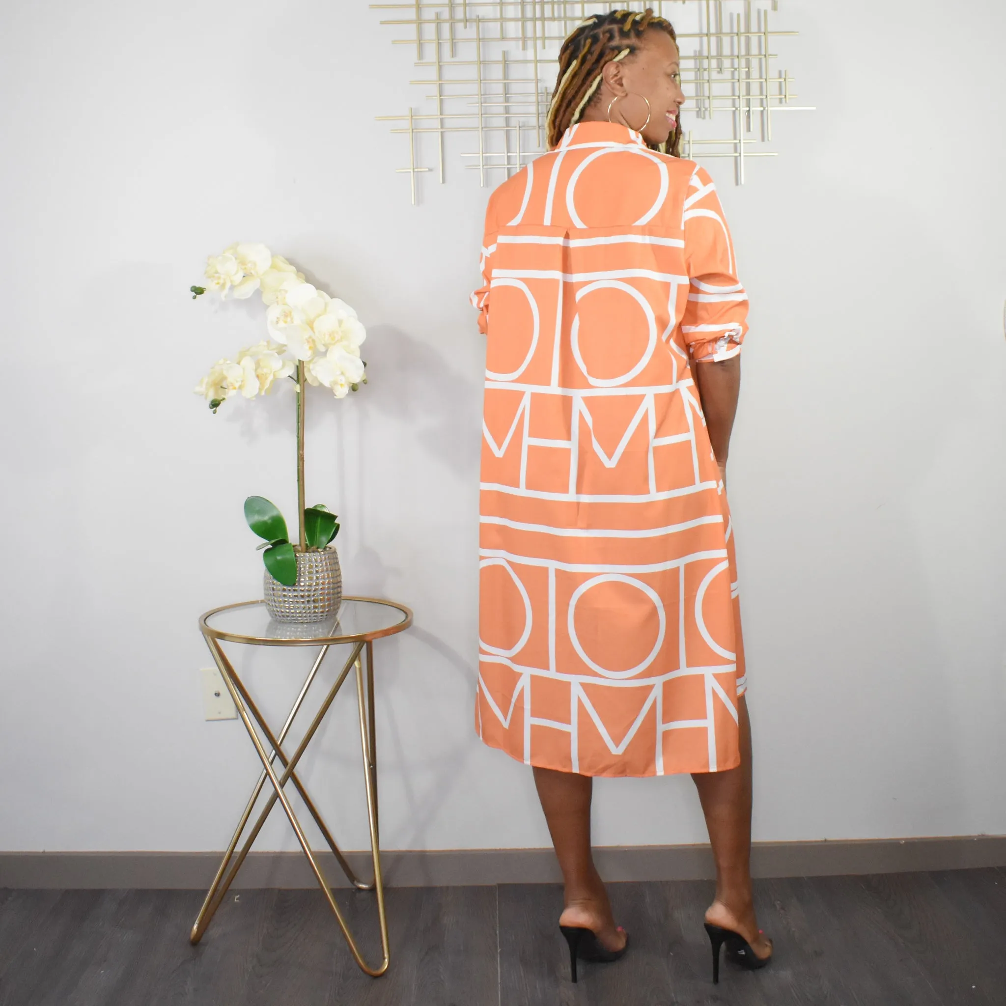 Draw The Line  | Button Up Dress