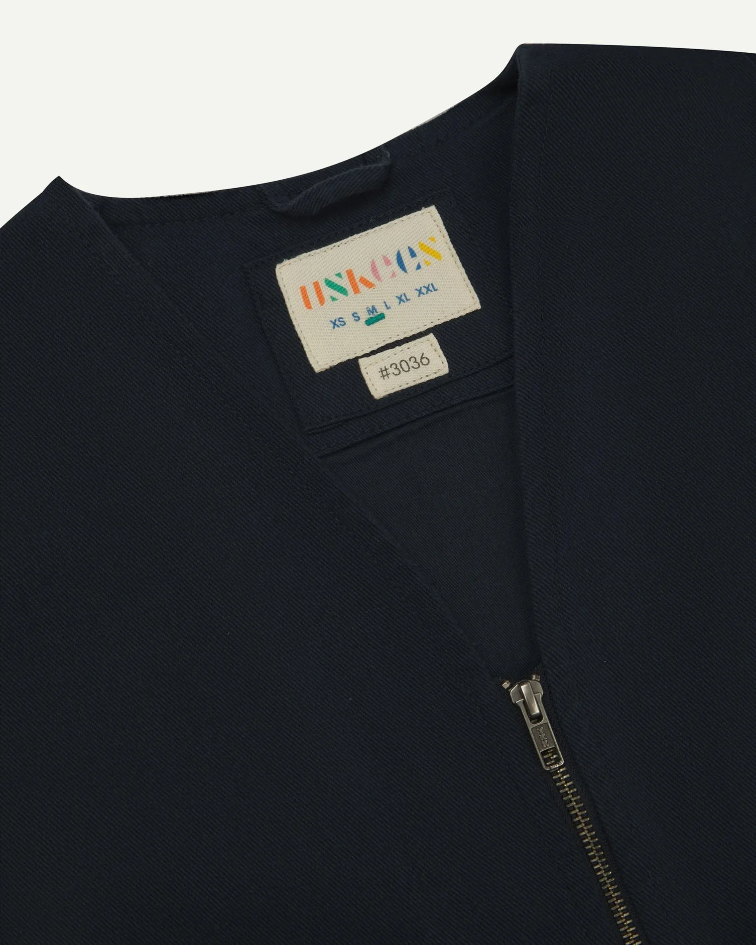 Drill Zip Up Vest - Blueberry