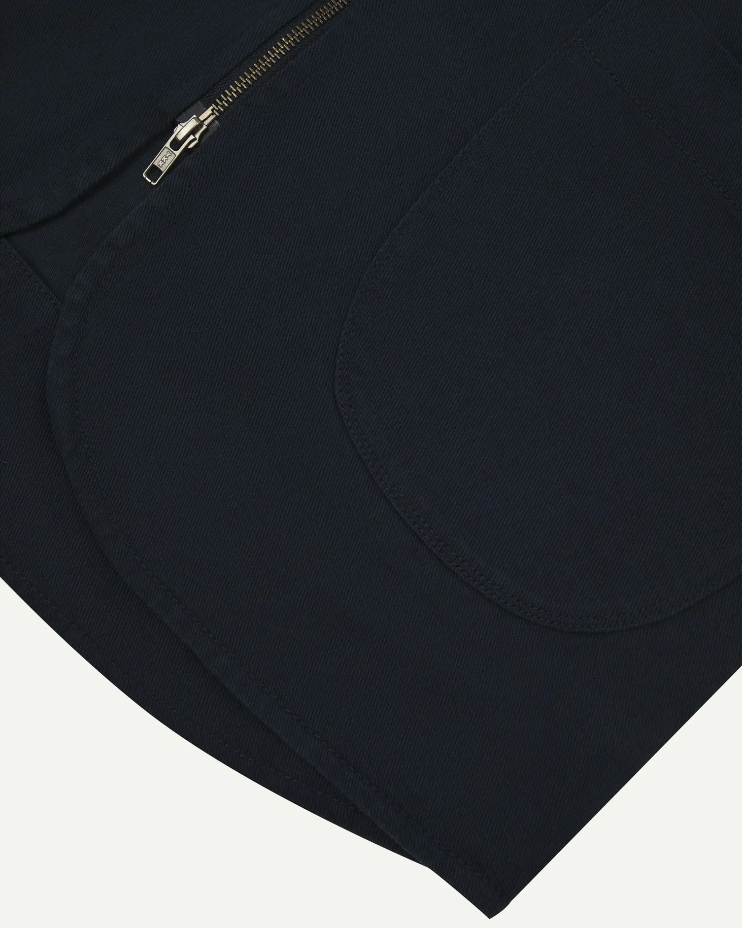 Drill Zip Up Vest - Blueberry