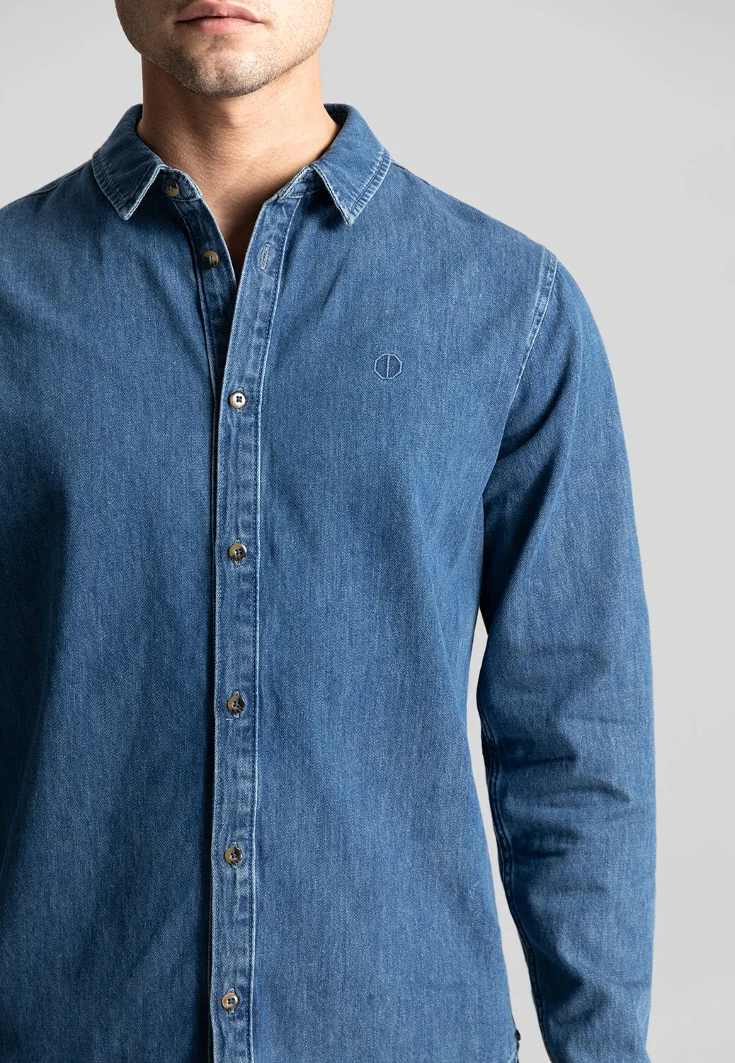 DSTREZZED TORKEL L/S DENIM SHIRT 303772