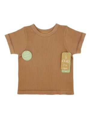Ecostyle Bamboo Rib Tee - Mocha