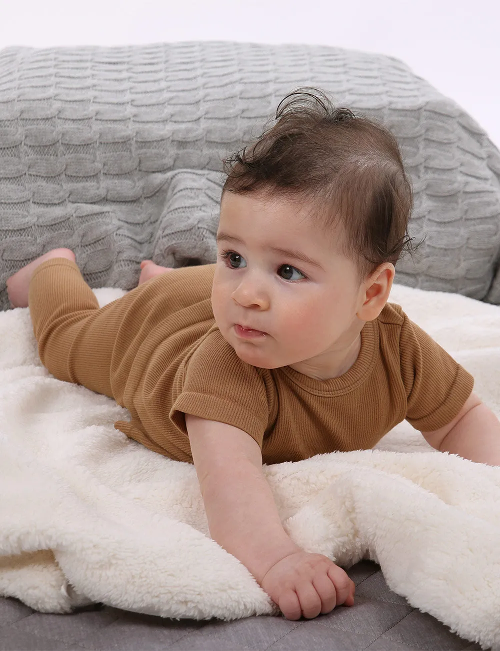 Ecostyle Bamboo Rib Tee - Mocha