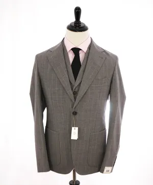 ELEVENTY - Gray Chalk Stripe "3-PIECE" Vested Suit - 40 (50 EU)