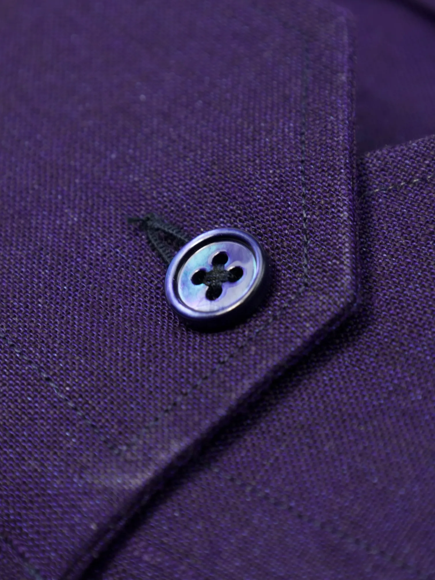 Emanuele Maffeis Dark Purple Linen Shirt