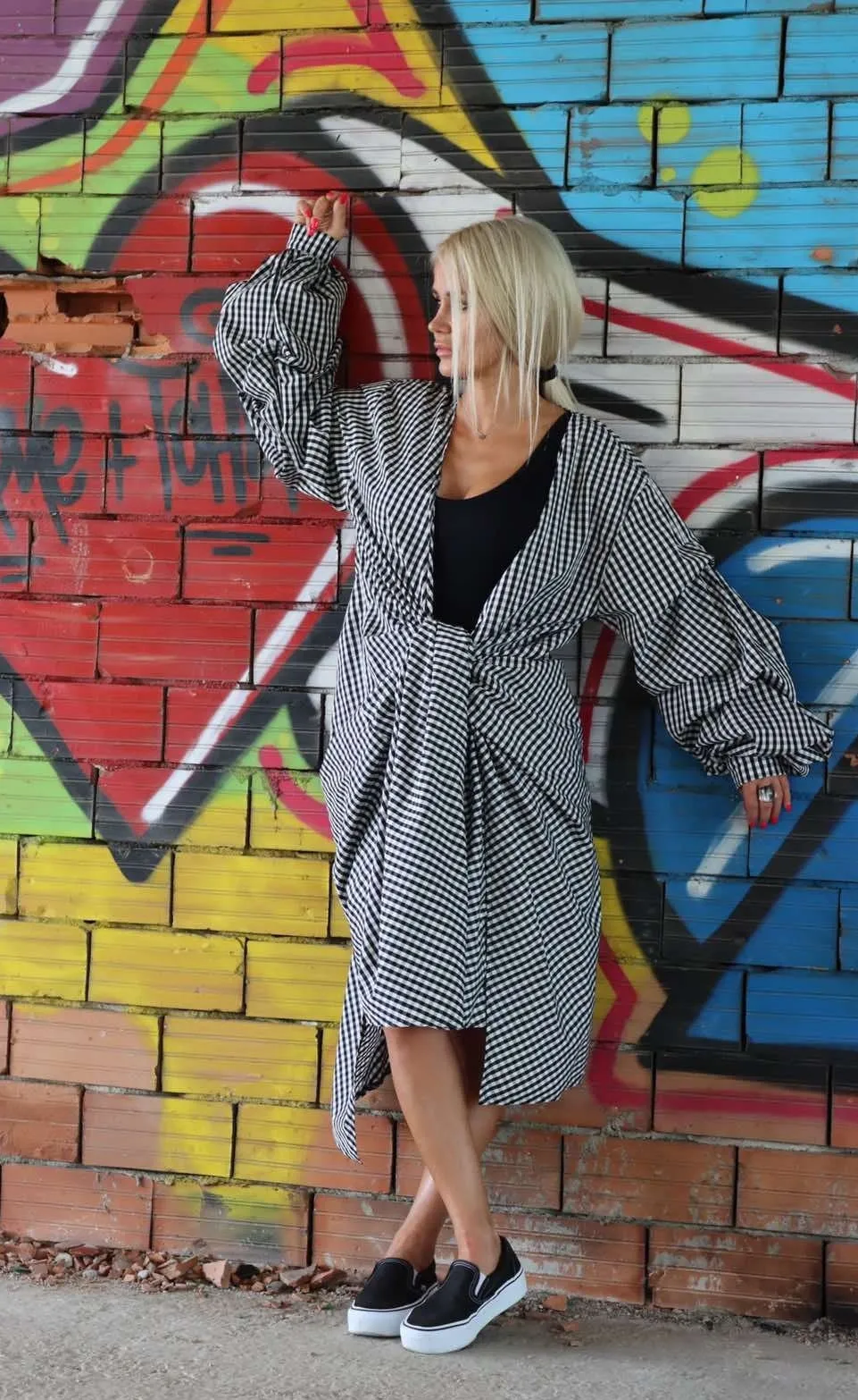 Extravagant Shirt/Avant-garde Asimetric Top/ Loose Women Shirt/ Gothic Shirt / Drapped Blouse/ Sexy Top/ Party Shirt/ Designer Blouse