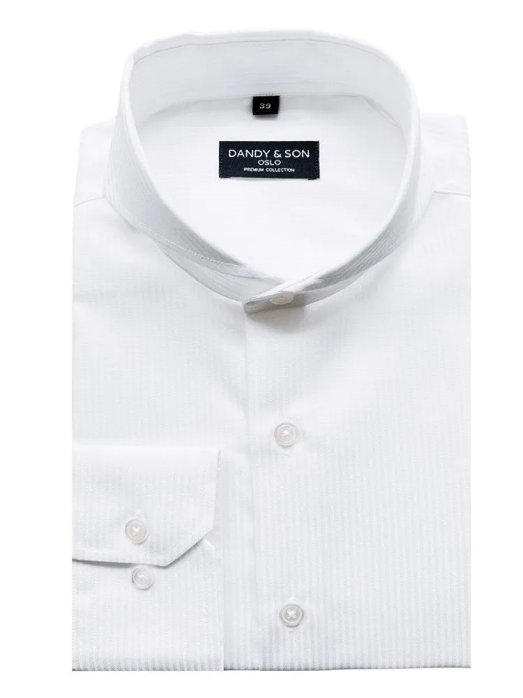 Extreme Cutaway White Striped Premium Shirt
