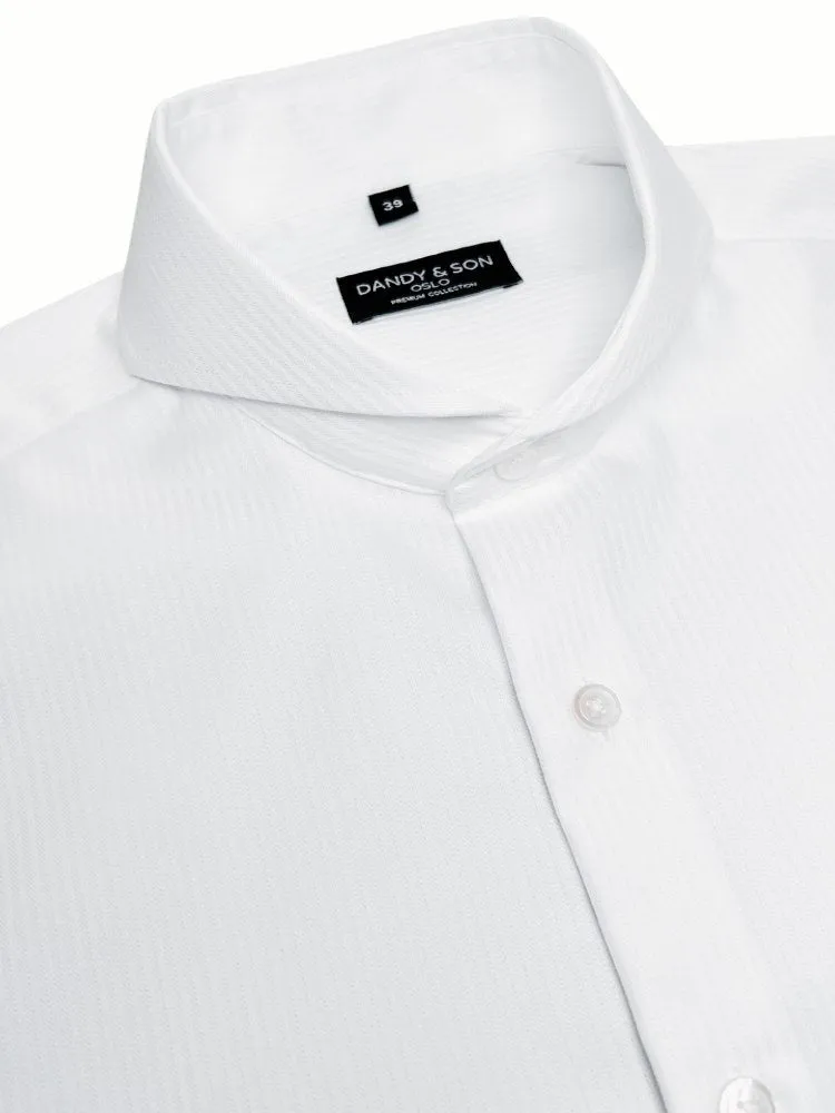 Extreme Cutaway White Striped Premium Shirt