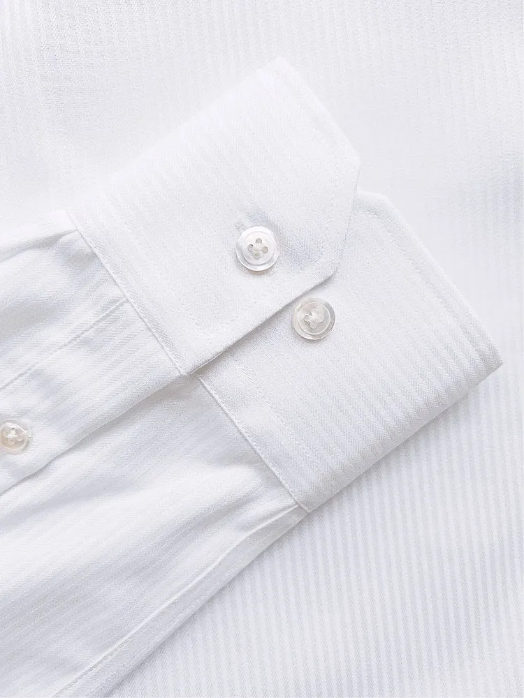 Extreme Cutaway White Striped Premium Shirt