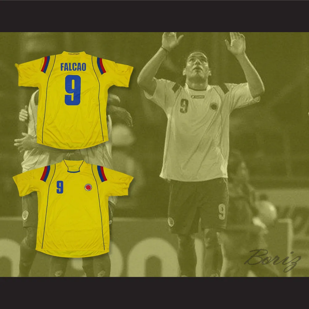 Falcao 9 Colombia Home Football Soccer Jersey